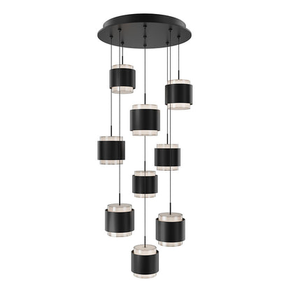 Banded LED Multi-Light Pendant