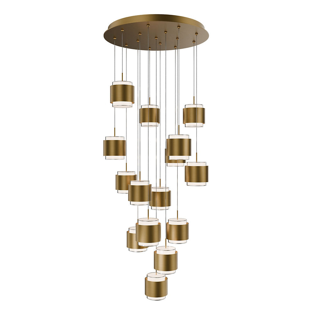 Banded LED Multi-Light Pendant