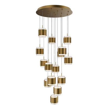 Banded LED Multi-Light Pendant