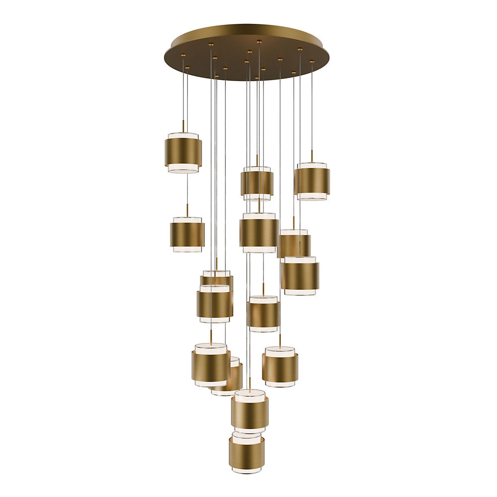 Banded LED Multi-Light Pendant