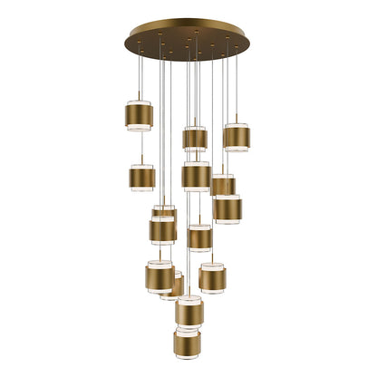 Banded LED Multi-Light Pendant
