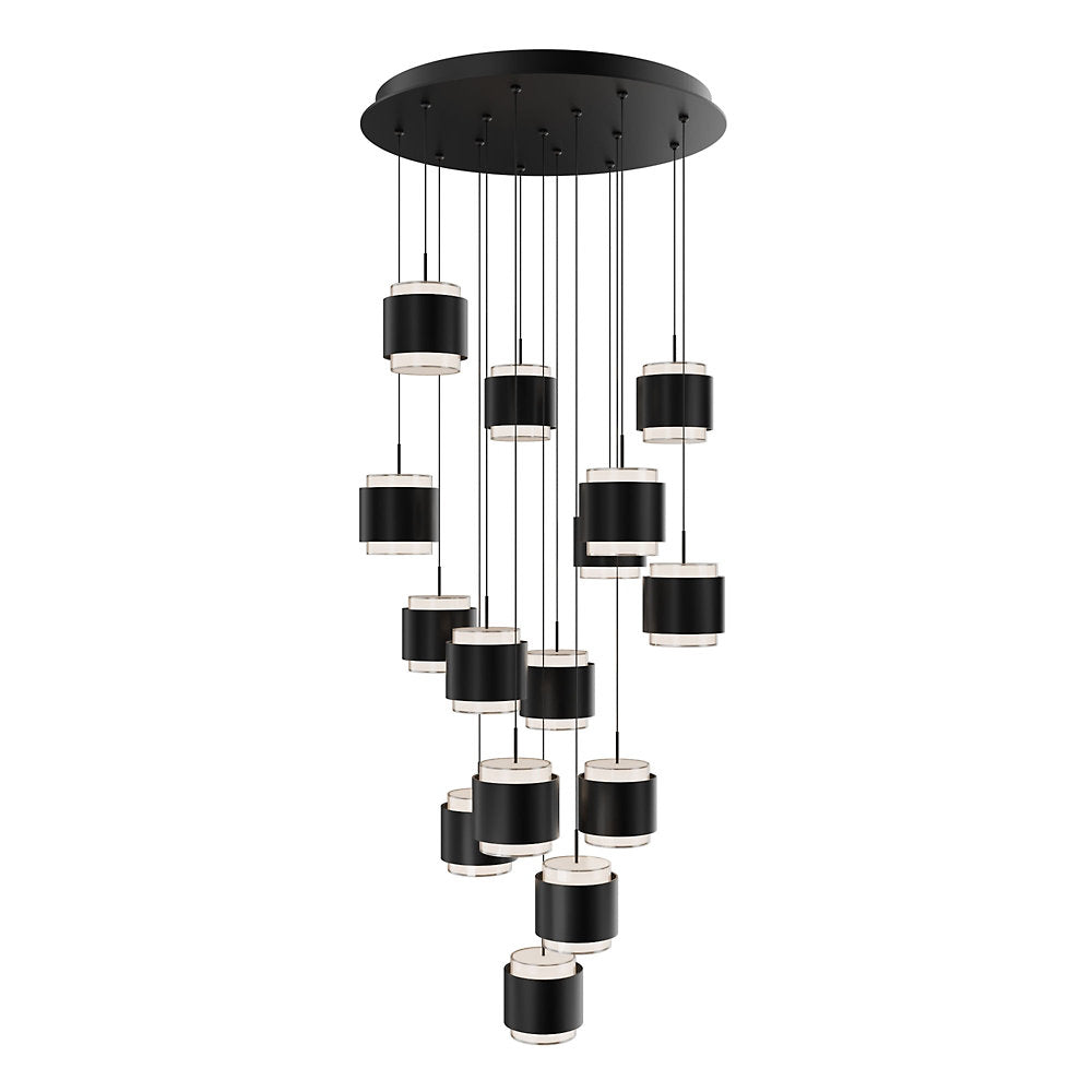 Banded LED Multi-Light Pendant