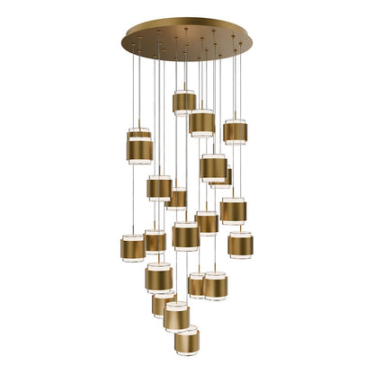 Banded LED Multi-Light Pendant