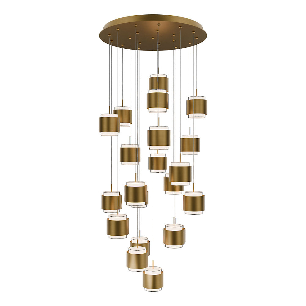 Banded LED Multi-Light Pendant