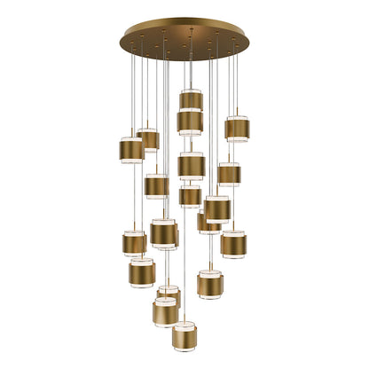 Banded LED Multi-Light Pendant