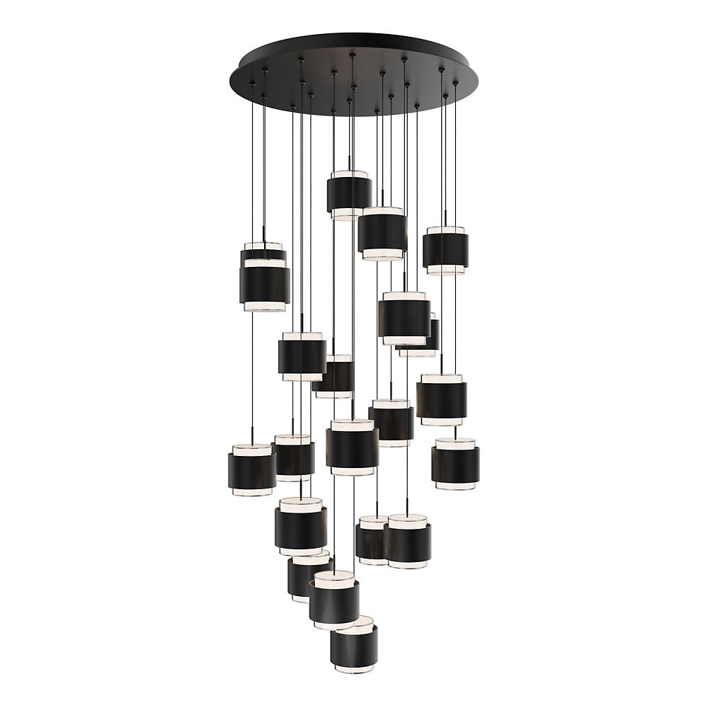 Banded LED Multi-Light Pendant