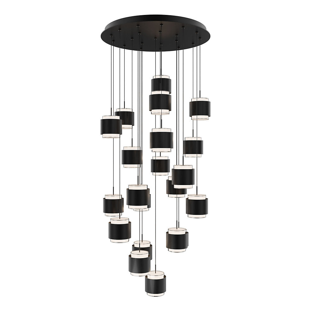 Banded LED Multi-Light Pendant