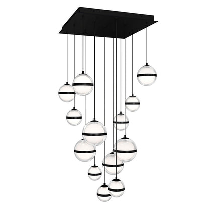 Cyllindra LED Square Multi Light Pendant
