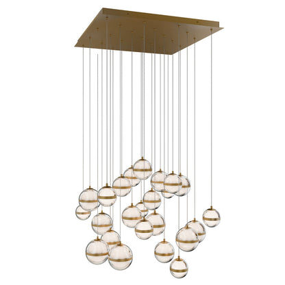 Cyllindra LED Square Multi Light Pendant
