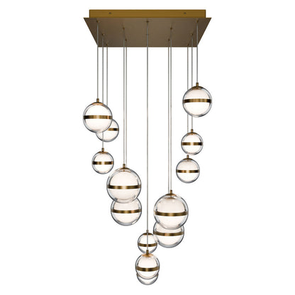 Cyllindra LED Square Multi Light Pendant