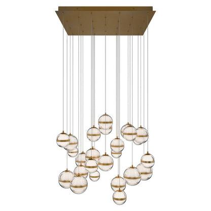 Cyllindra LED Square Multi Light Pendant