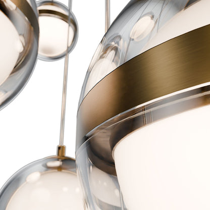 Cyllindra LED Square Multi Light Pendant
