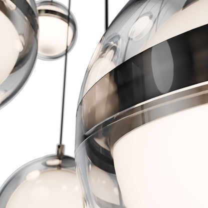 Cyllindra LED Square Multi Light Pendant