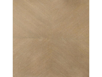 Remington 118 Inch Rectangle Dining Table Washed Oak Veneer and Brushed Brass