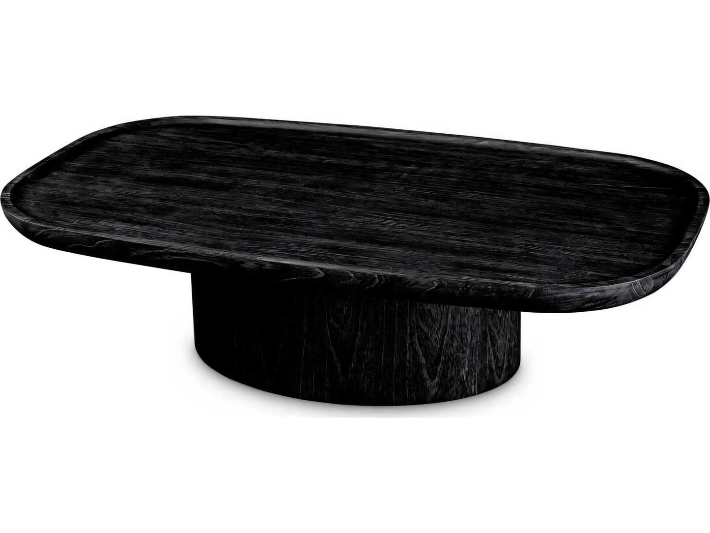 Rouault Rectangle Coffee Table in Charcoal Grey Veneer