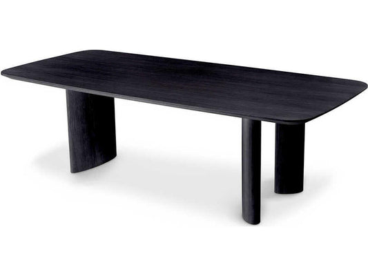 Harmonie S Rectangular Dining Table in Black Veneer