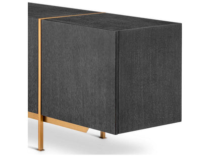 Bazilian Charcoal Grey Oak Veneer Dresser