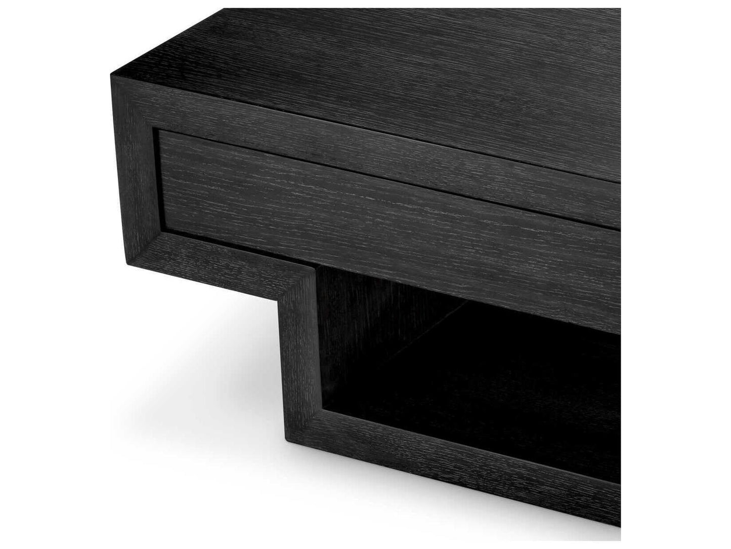 Rialto Rectangle Coffee Table in Charcoal Grey Oak Veneer