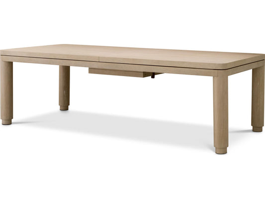 Atelier Extendable Rectangle Dining Table in Washed Oak Veneer