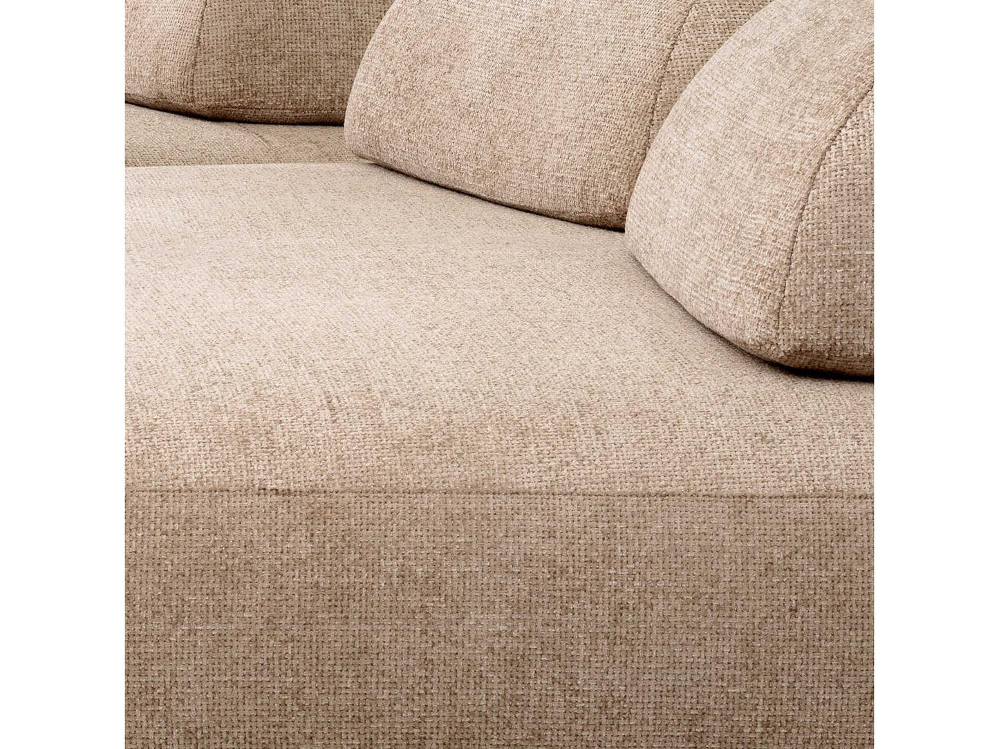 Residenza Lyssa Sand Black Feet Beige Upholstered Modular