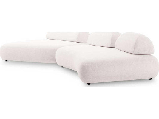 Residenza 2-Piece Modular Lyssa Off-White Upholstered Sectional