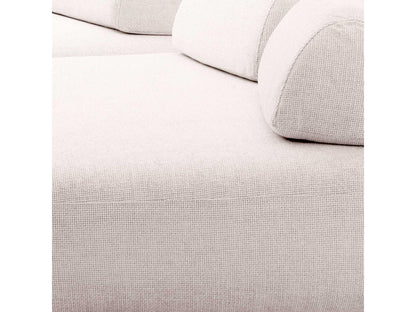 Residenza 2-Piece Modular Lyssa Off-White Upholstered Sectional