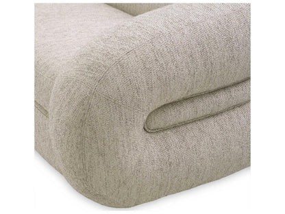 Cosenza 3-Seat Light Grey Fabric Sofa