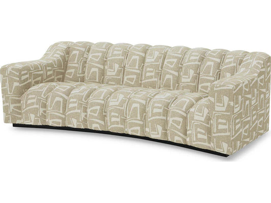 Kelly S 3-Seat Sofa in Davenport Light Grey Polyester Blend