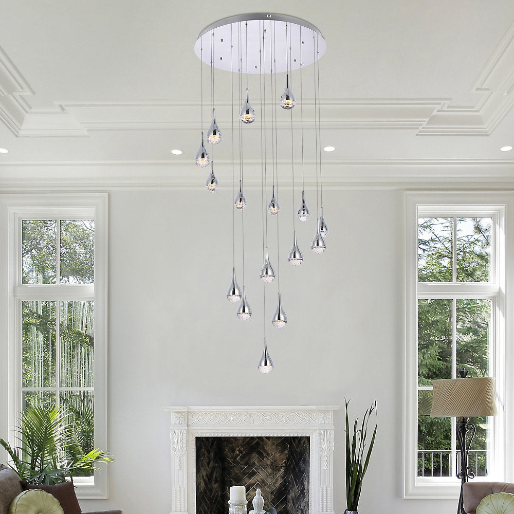 Amherst Large Multi Light LED Pendant