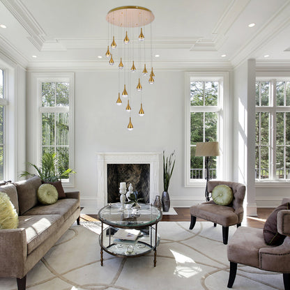 Amherst Large Multi Light LED Pendant