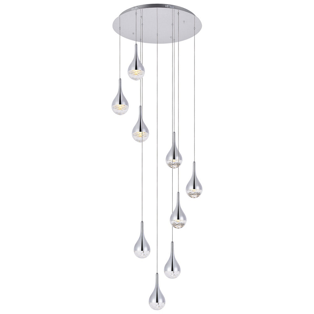 Amherst Large Multi Light LED Pendant