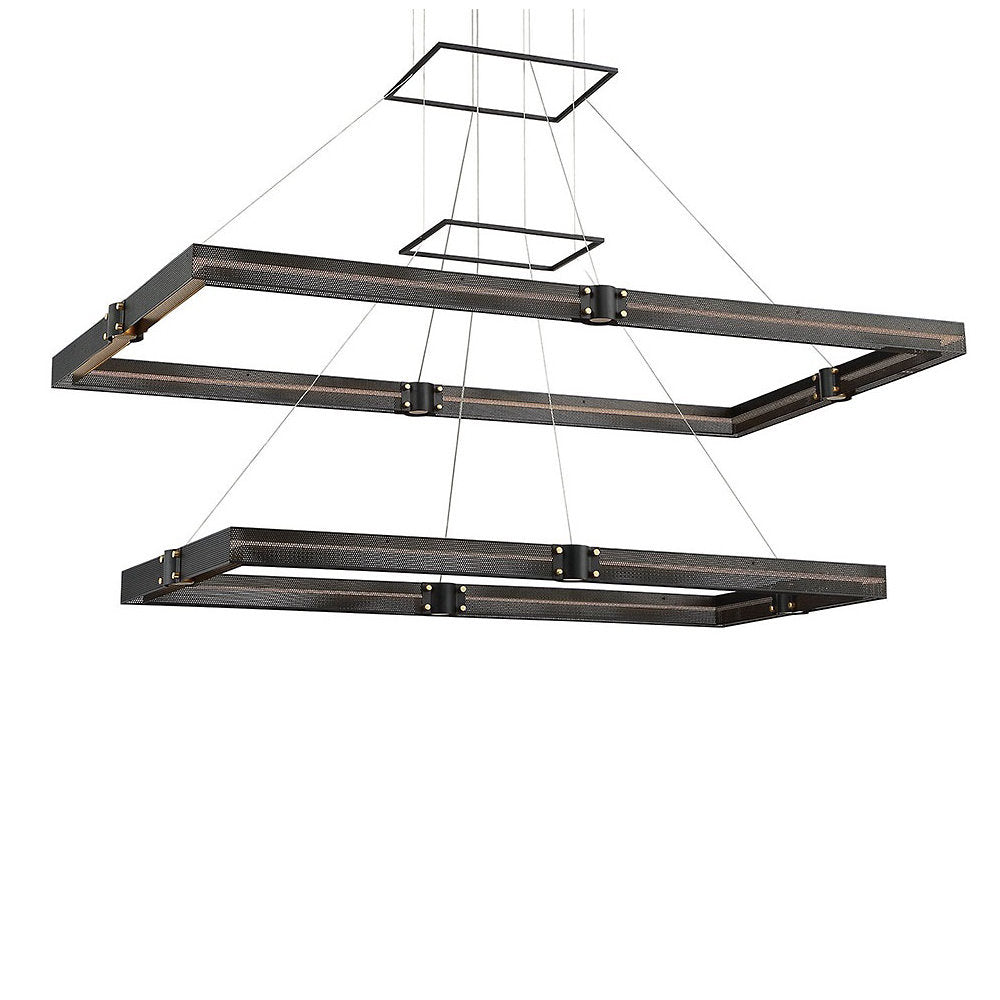 Admiral 2-Tier Rectangular LED Chandelier