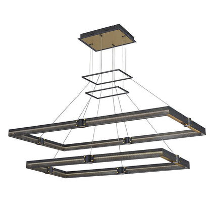 Admiral 2-Tier Rectangular LED Chandelier