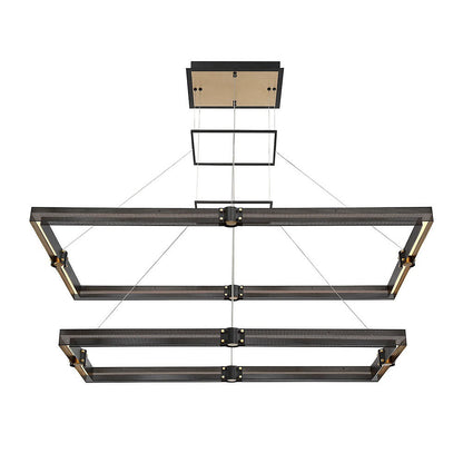 Admiral 2-Tier Rectangular LED Chandelier