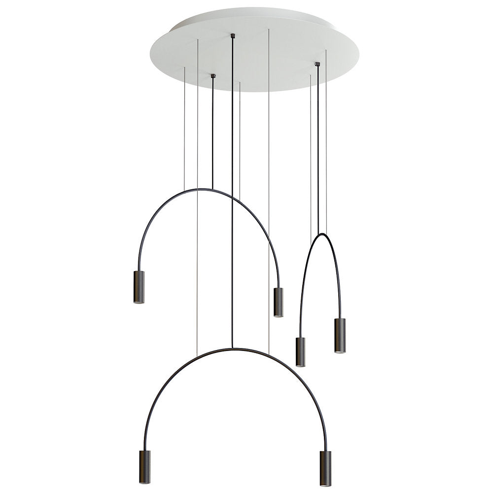 Volta Round LED Multi-Light Pendant