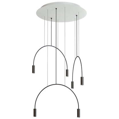Volta Round LED Multi-Light Pendant