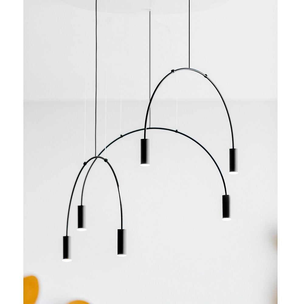 Volta Round LED Multi-Light Pendant