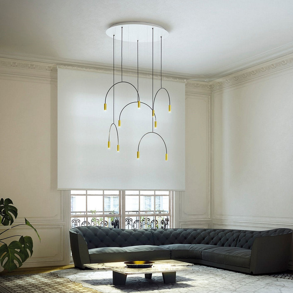 Volta Round LED Multi-Light Pendant