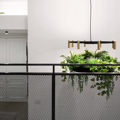 Lavered LED Chandelier With Planter