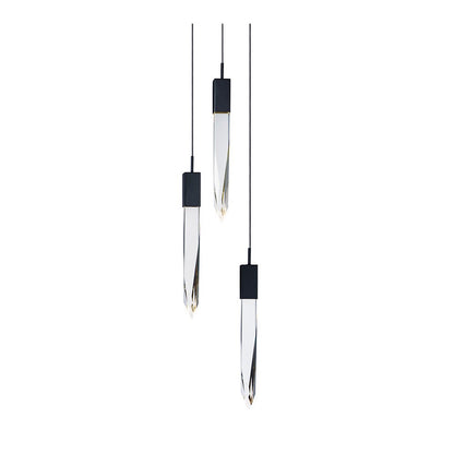 Quartz LED Multi-Light Pendant Light