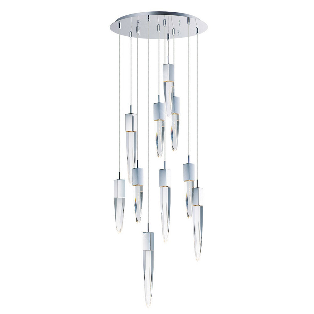 Quartz LED Multi-Light Pendant Light