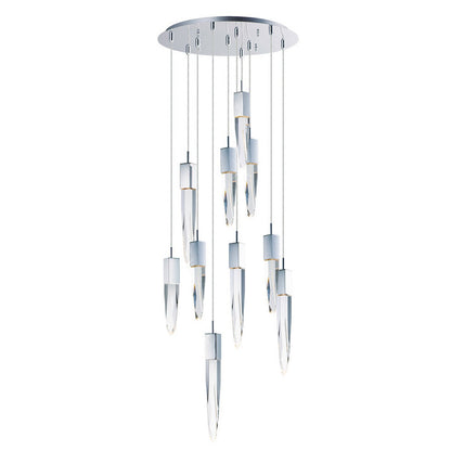Quartz LED Multi-Light Pendant Light