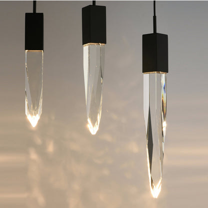 Quartz LED Multi-Light Pendant Light