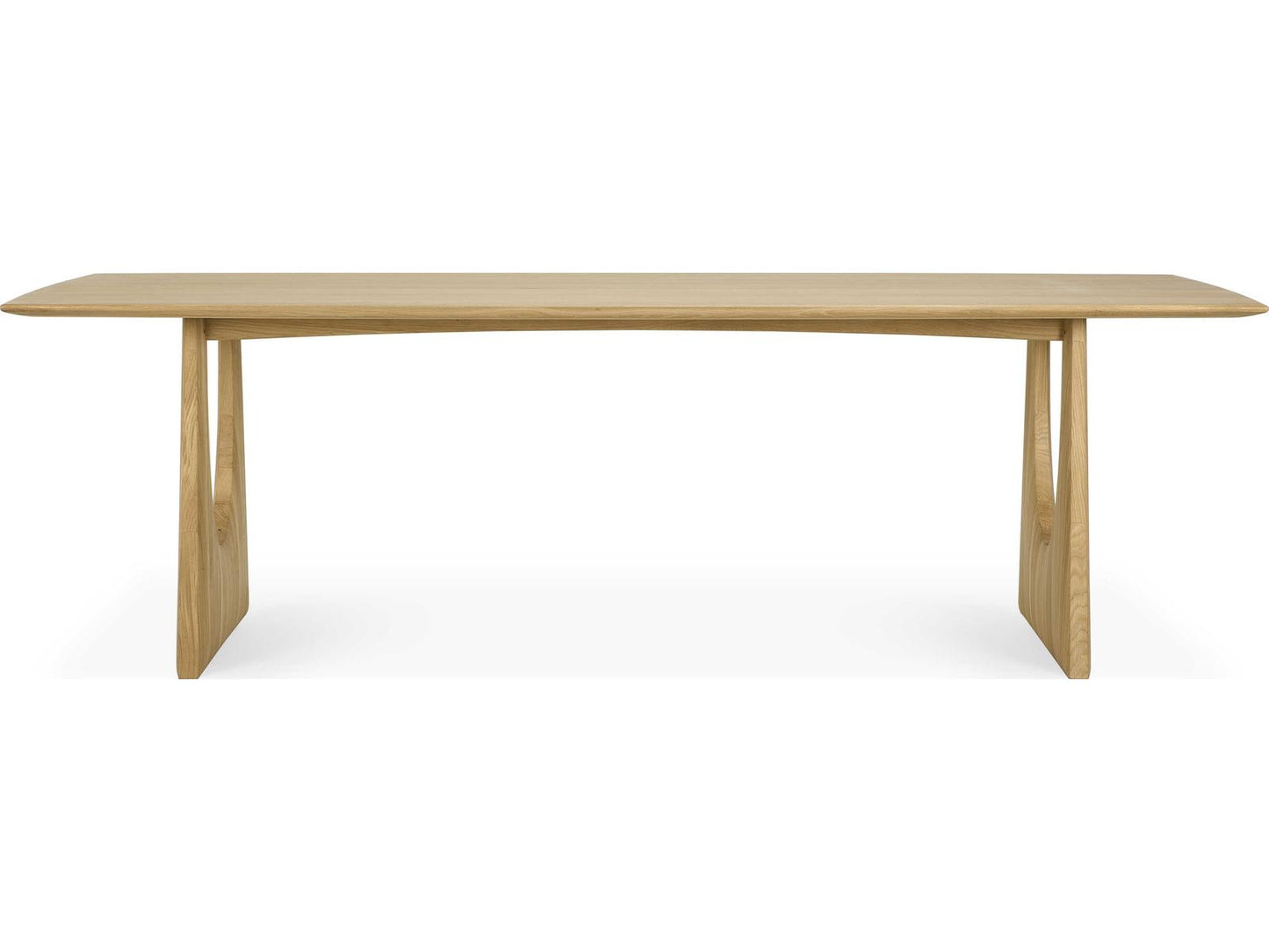 Slice 98-Inch x 39-Inch Rectangle Dining Table in Solid Oak with Hardwax Oil Finish