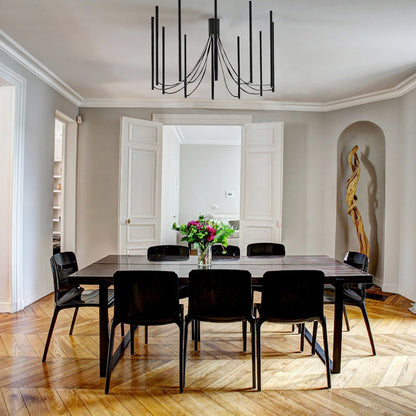 Ari F55 LED 12 Spot Light Chandelier