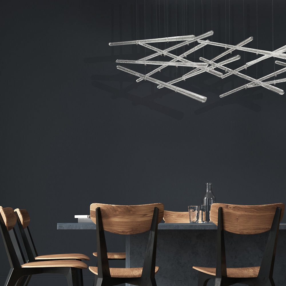 Elevate LED Rectangular Multi Light Pendant