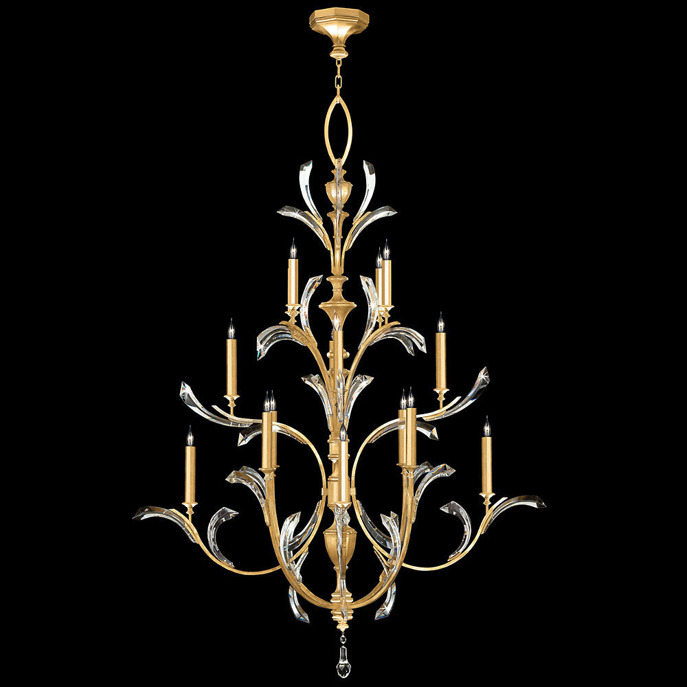 Beveled Arcs Large Chandelier