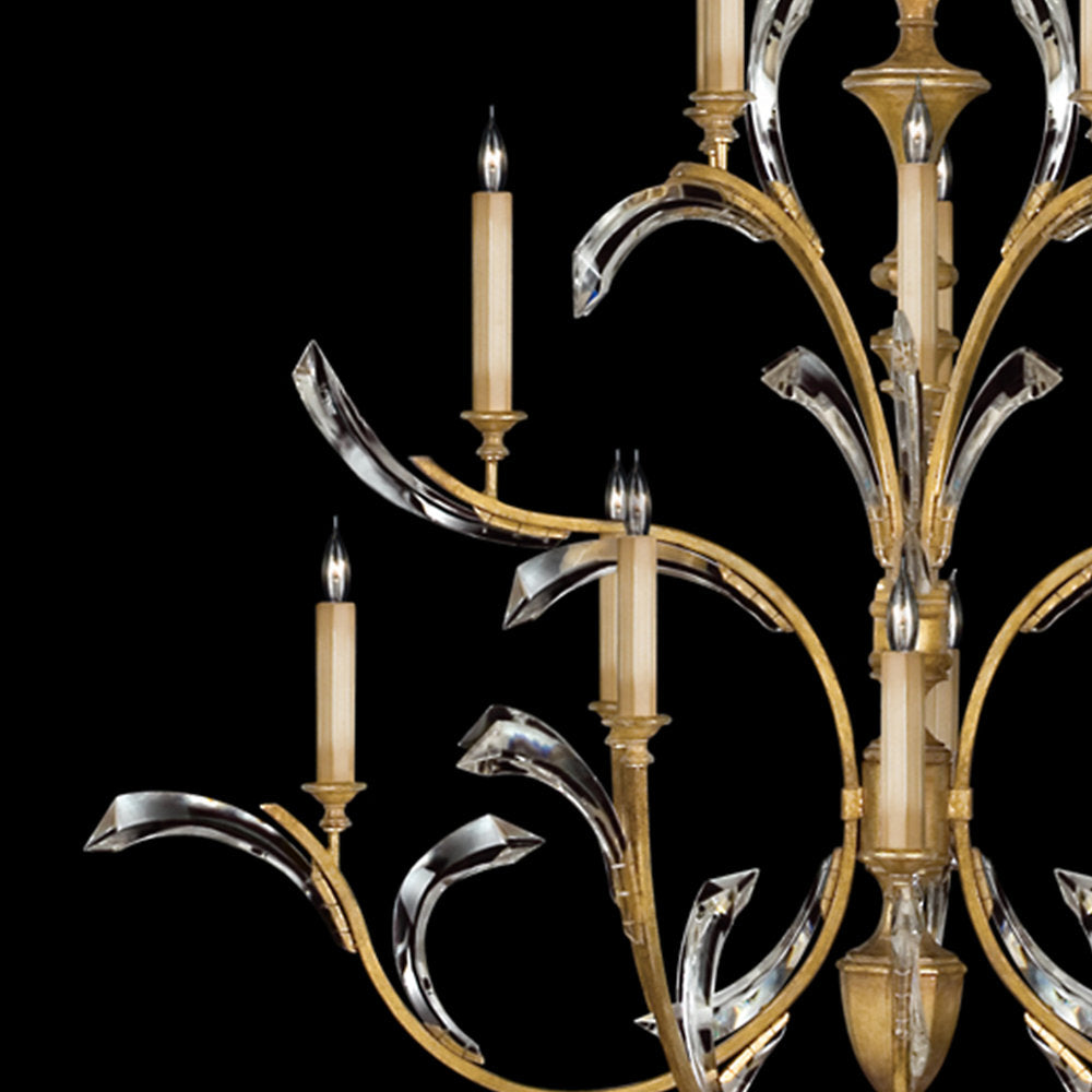 Beveled Arcs Large Chandelier