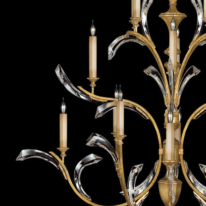 Beveled Arcs Large Chandelier
