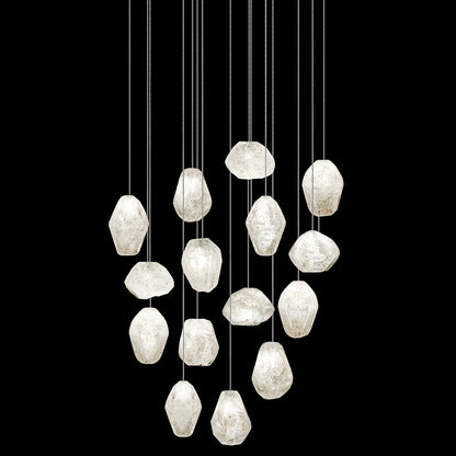 Natural Inspirations Quartz Round Multi-Light Pendant